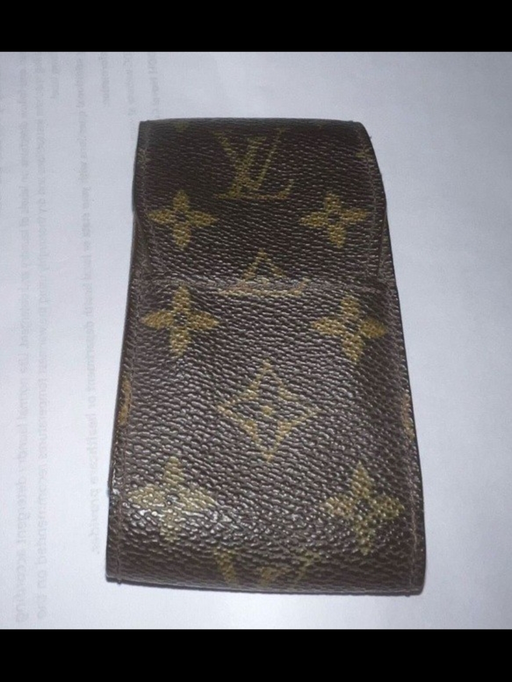 Louis Vuitton Monogram Canvas Card Case in Brown and Gold